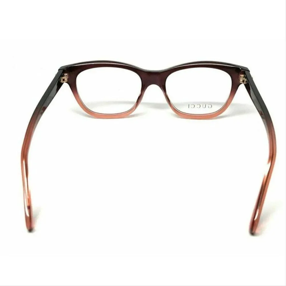 Gucci Women Eyeglasses GG0372o-006 Brown Gradient Frame / Demo Lenses
